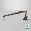 3D Generic Small Truck-Mounted Crane NL model