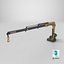 3D Generic Small Truck-Mounted Crane NL model