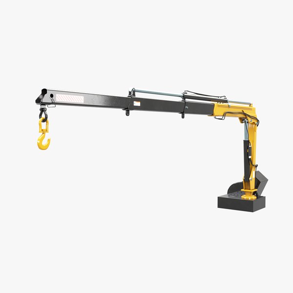 3D Generic Small Truck-Mounted Crane NL model