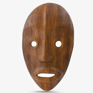 African Mask 4 Wood