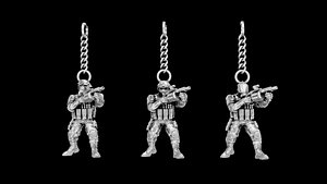 Soldiers key holder 3D model