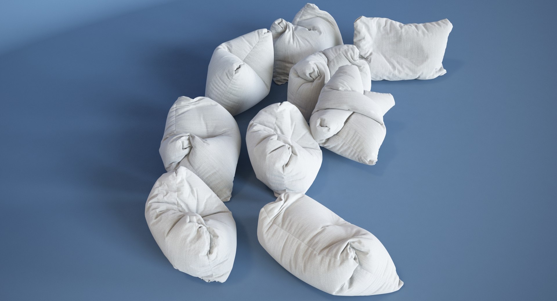 Giant Floor Pillows 3d Model