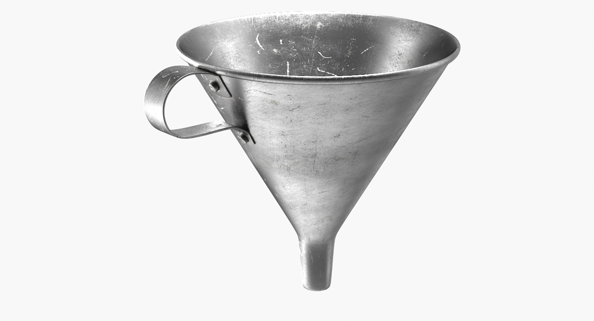 Old Metal Funnel 3D Model TurboSquid 1362745