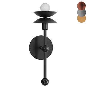 Wall lamp  Babylon set of 4 3D model