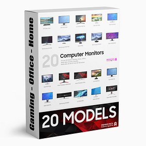 20 Computer Monitors Collection Gaming - Home - Office
