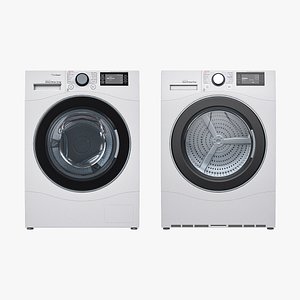 LG Washer and Dryer Collection 3D model
