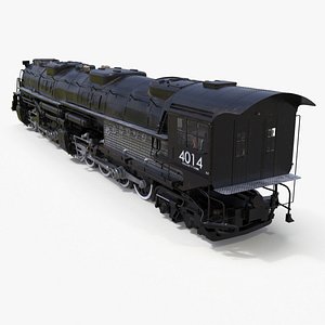 Locomotive Big Boy Rigged for Cinema 4D model