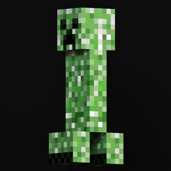 Realistic Minecraft Creeper 3D model