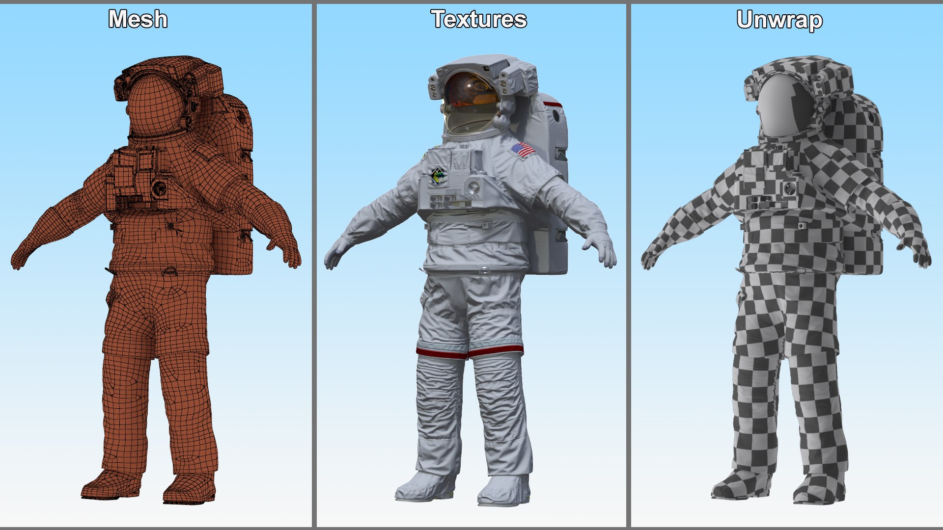 3D model Spacesuit Extravehicular Mobility Unit EMU Rigged https://p.turbosquid.com/ts-thumb/U2/jZTAbv/G5/spacesuitextravehicularmobilityunitemurigged3dsmodel026/jpg/1724307295/1920x1080/fit_q87/876258df4817309164b584ab09adbf62cee06d8b/spacesuitextravehicularmobilityunitemurigged3dsmodel026.jpg