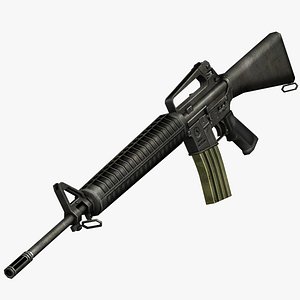 M16 Machine Gun Game Ready