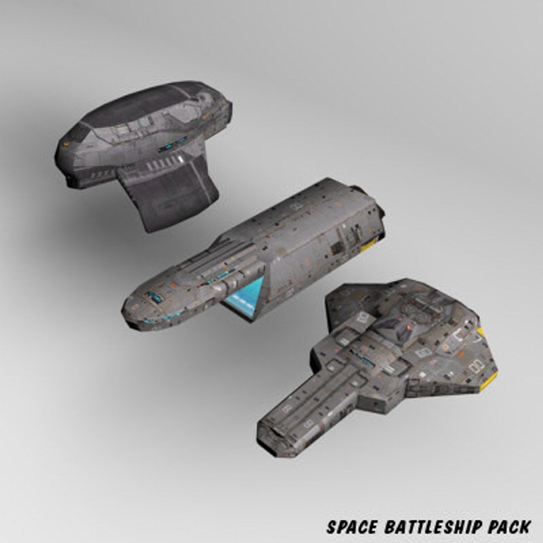 3d Space Battleships Model