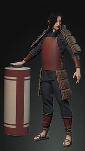 A project about Hashirama Senju Low-poly 3D model