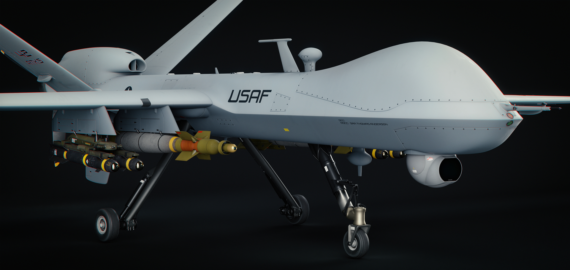 Dron General Atomics MQ-9 Reaper 8K Model 3D - TurboSquid 2043308