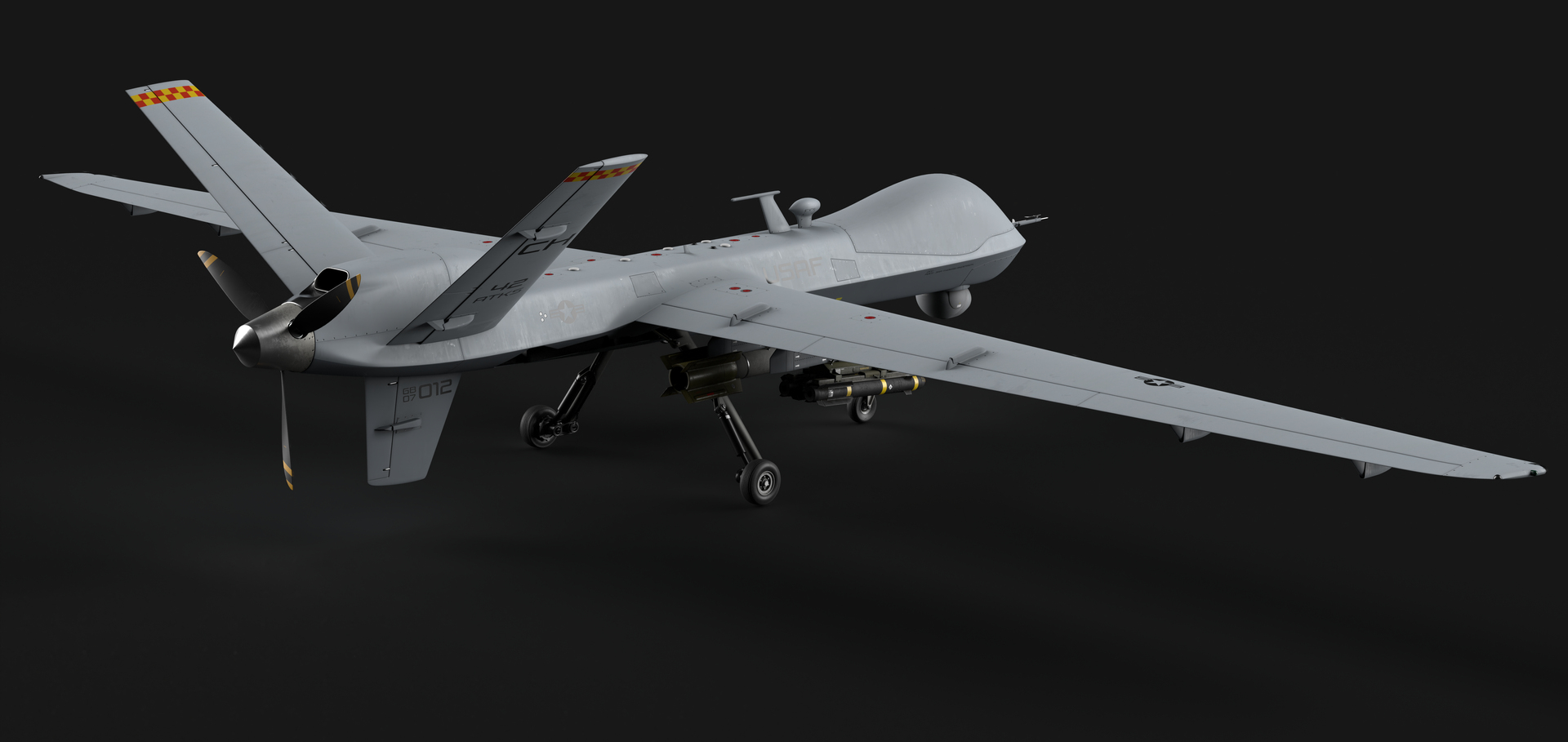 Dron General Atomics MQ-9 Reaper 8K Model 3D - TurboSquid 2043308