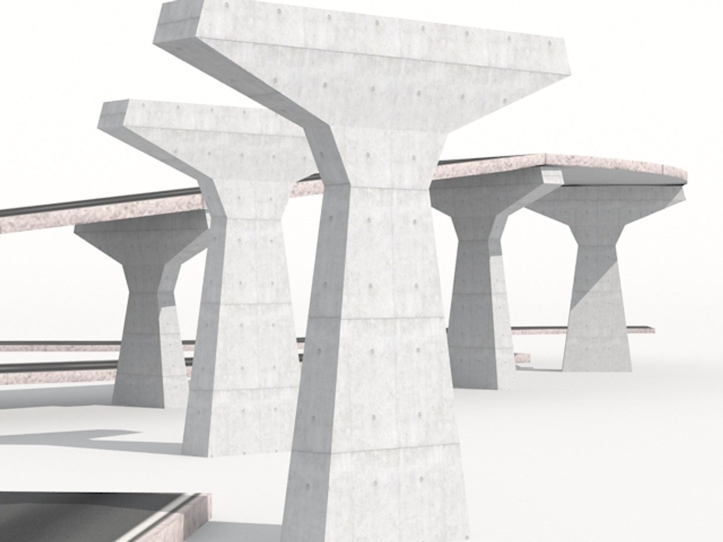 Pavement Sidewalk Road 3d Model