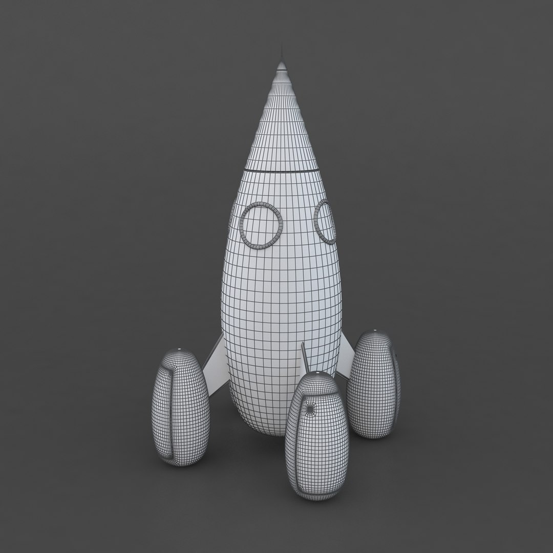 3D Rocket Print - TurboSquid 1154511