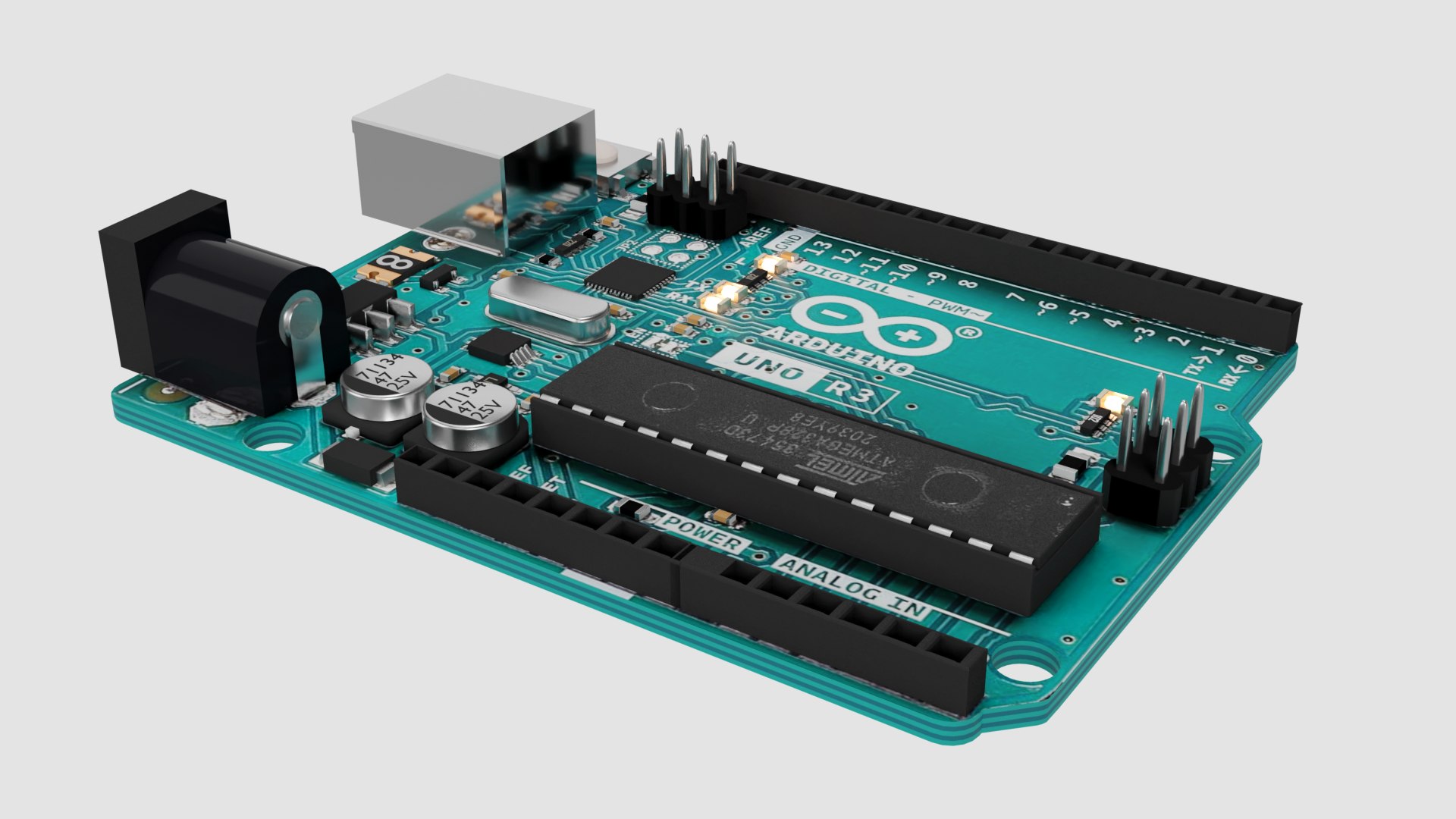 3D Arduino Uno R3 Model - TurboSquid 2255653