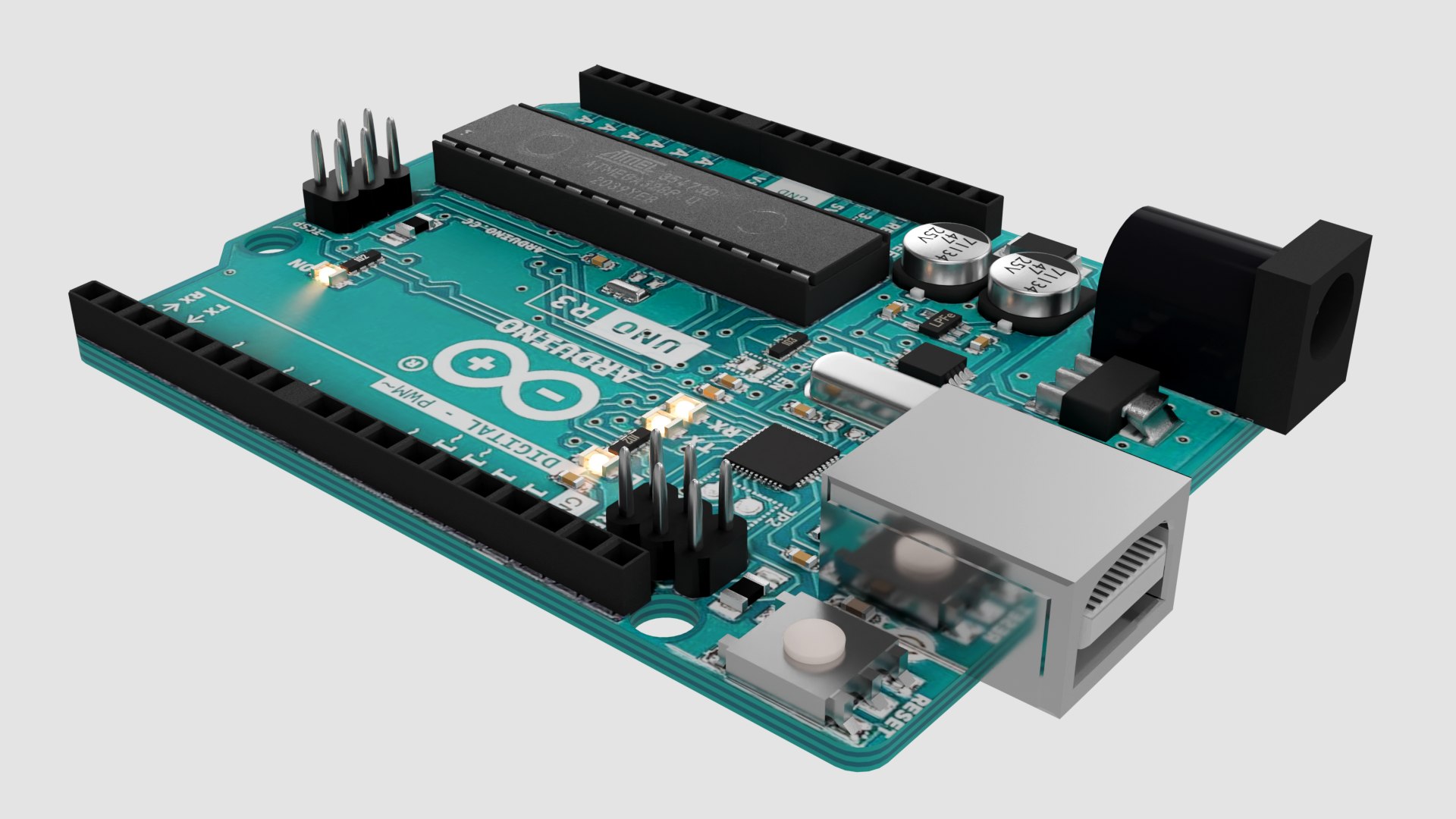 3D Arduino Uno R3 Model - TurboSquid 2255653