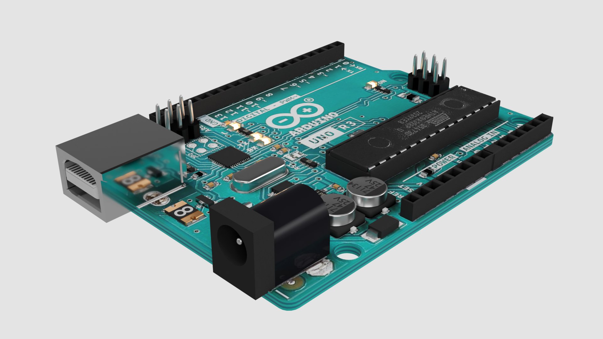 3D Arduino Uno R3 Model - TurboSquid 2255653