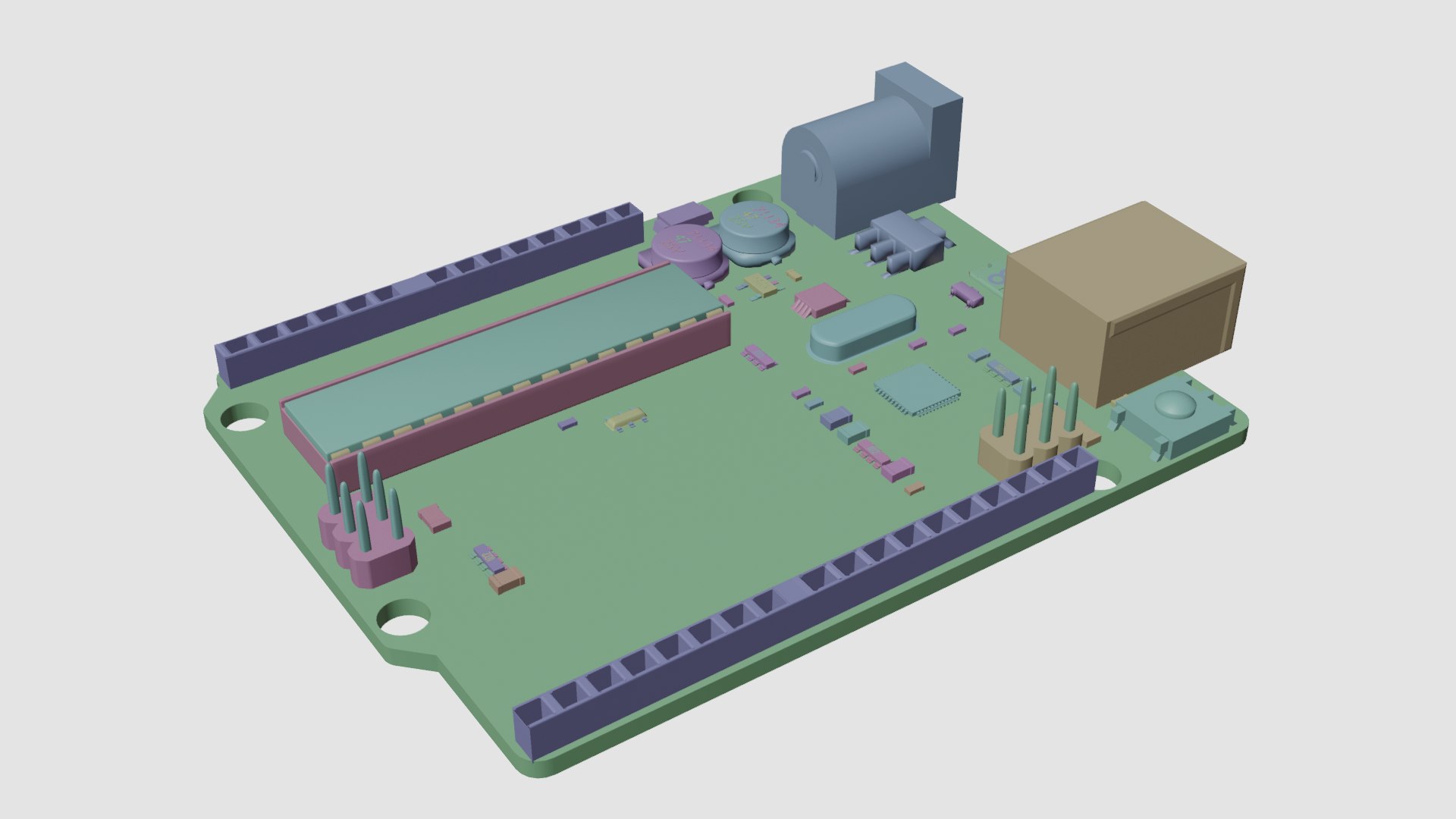 3D Arduino Uno R3 Model - TurboSquid 2255653