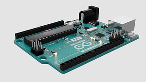 3D Arduino Uno R3 model