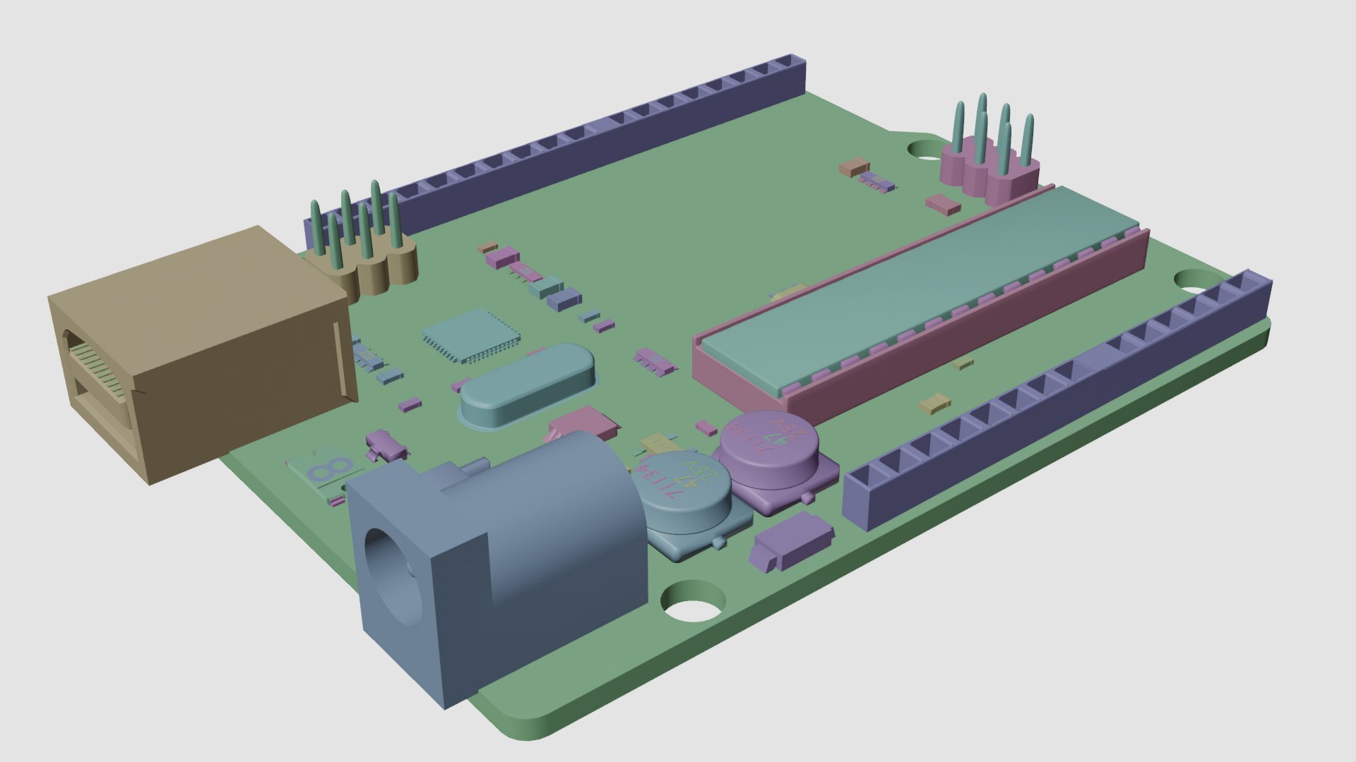 3D Arduino Uno R3 Model - TurboSquid 2255653