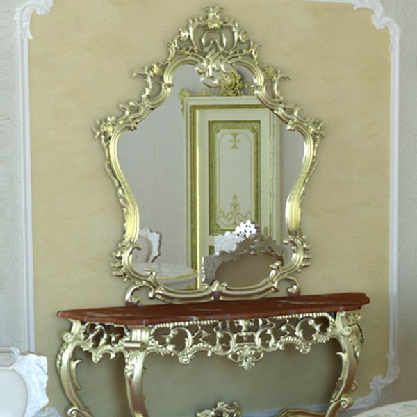 3ds max vanity table mirror