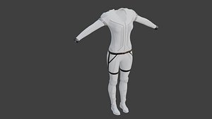 Black Widow Suit 3D model