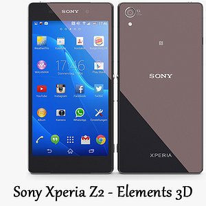 Sony Xperia Z2 Black - ELements 3D