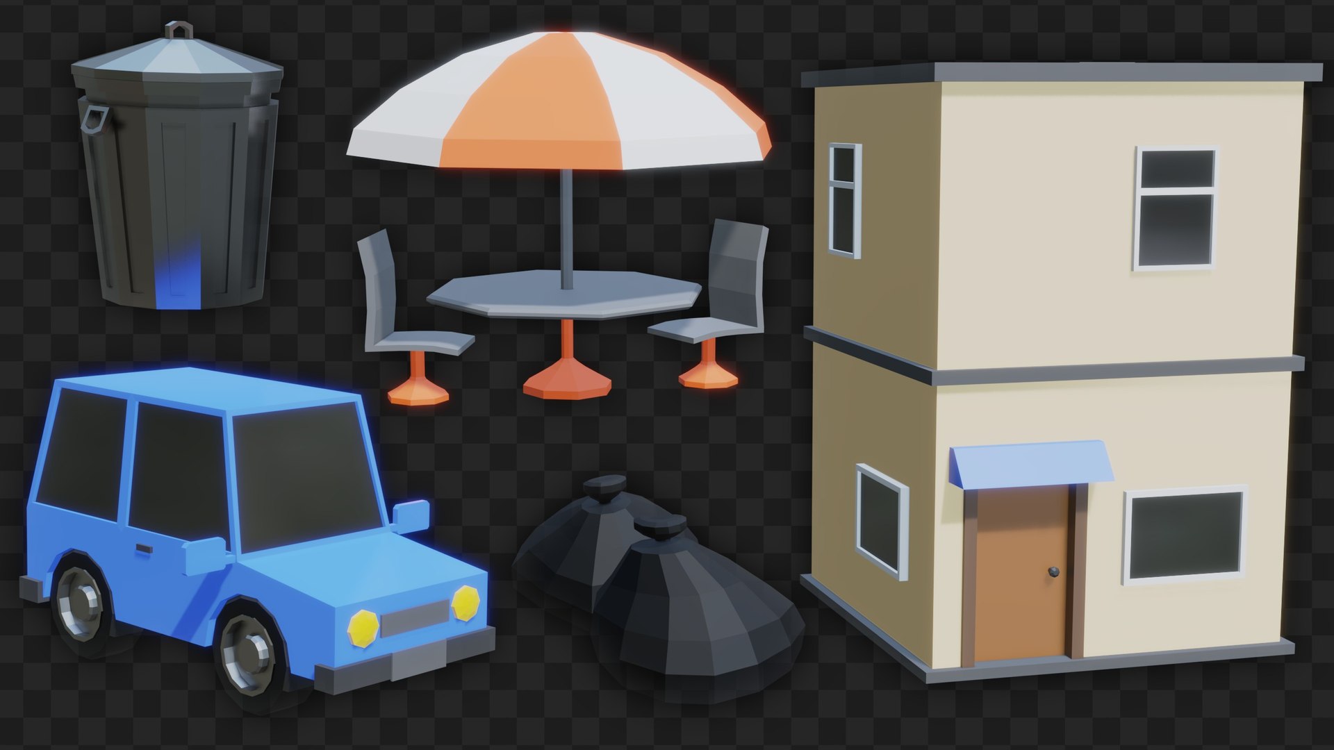 Low Poly City Asset Pack 3D https://p.turbosquid.com/ts-thumb/U3/7uSqY2/mT/lowpolyassets2/jpg/1643481346/1920x1080/fit_q87/c98e25cd0ccd0806ceb1729aa05eea6d6a38cf7d/lowpolyassets2.jpg