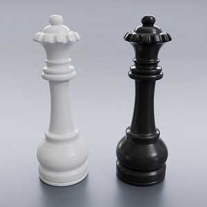 3D Chess Piece Queen