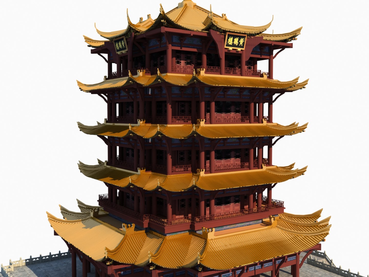 3D Yellow Crane Tower Model - TurboSquid 1838311