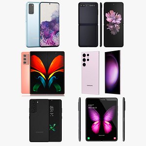 3D model Samsung Smartphones Collection