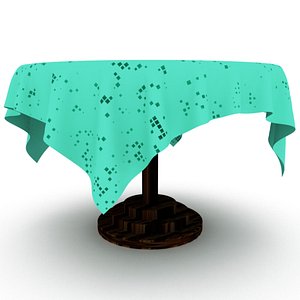 3D Dining Table with cloth