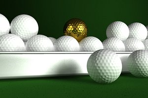 3ds max golf balls