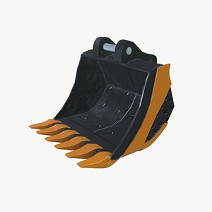 Excavator bucket 3D model