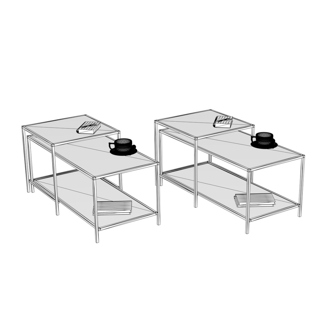 Ikea vittsjo nesting table model TurboSquid 1298658