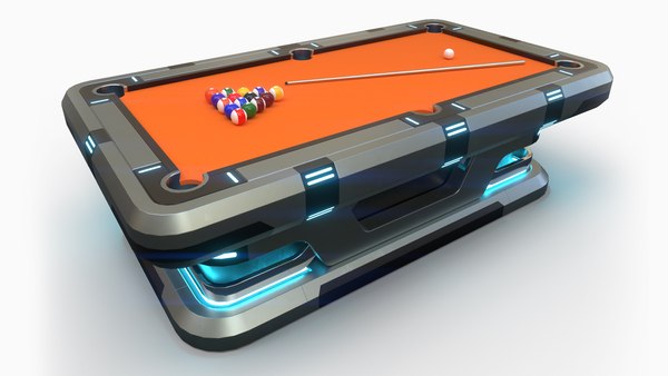 3d scifi pool table model