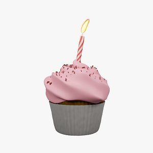 Cupcake with Candle