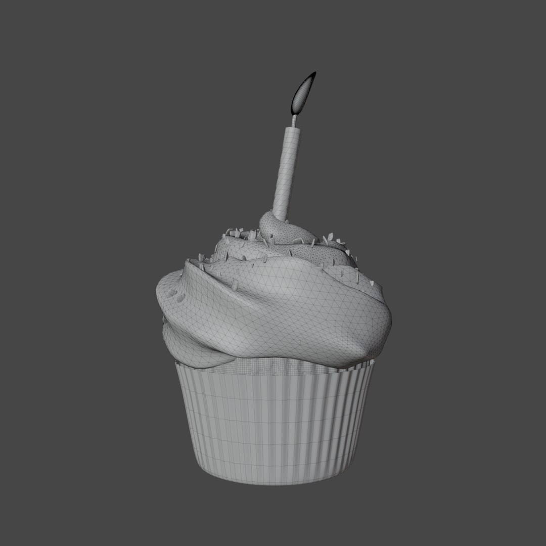 3D cupcake with candle https://p.turbosquid.com/ts-thumb/U3/WCuv7H/b9/wire/png/1669145384/1920x1080/fit_q87/13e37b0d68922266b1c76ed2827f77d5b6d4fae2/wire.jpg