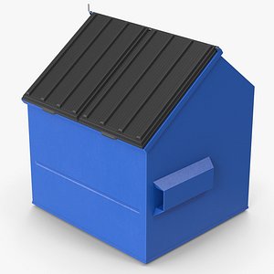 Blue Dumpster model