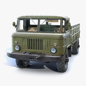 soviet truck gaz-66 3D model