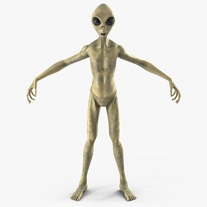 3D Humanoid Alien Creature model