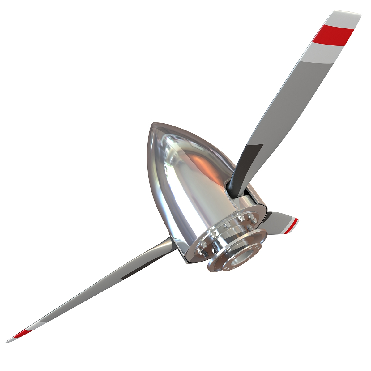 3d obj aircraft propeller blade