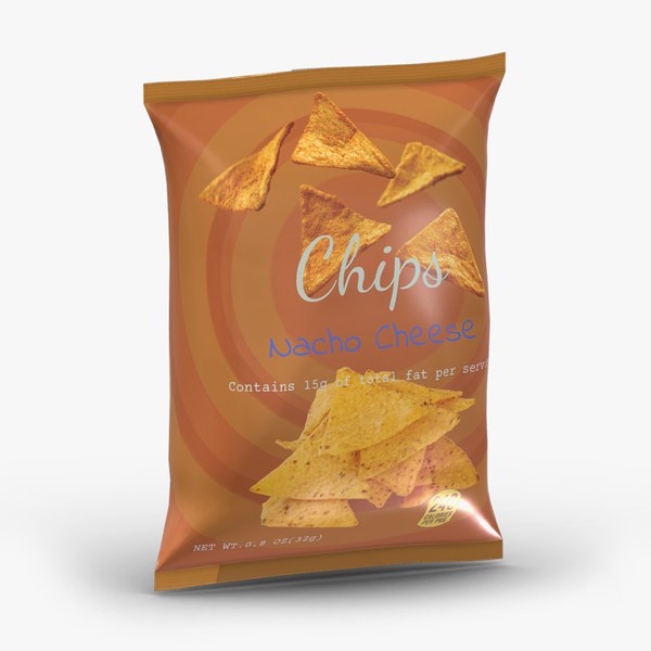 Supermarket Chips 02 Low Poly PBR Realistic 3D model