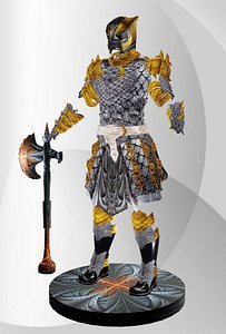 Styles Armor Low-poly 3D model