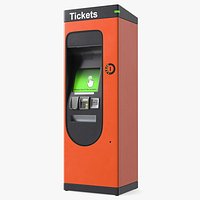 Self Service Ticket Machine Orange