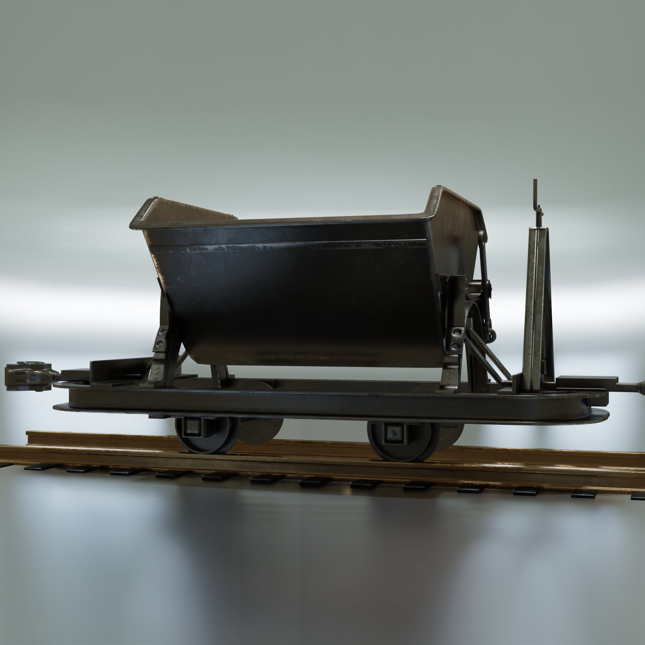 Rigged V Dump Car 3D model TurboSquid 1745631