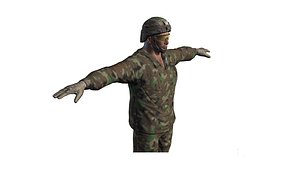 3D model Soldier man 4
