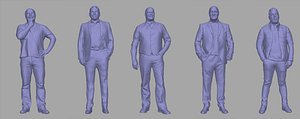 men backgrounds games 3D model
